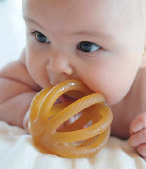 Rubber teether for hot sale baby